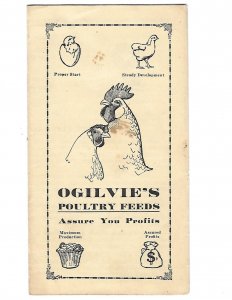 Pamphlet for Ogilvie's Poultry Feeds Assure Your Profits Chickens Canada