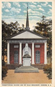 Presbyterian Church De Kalb monument Camden, SC