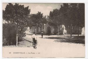 La Poste Post Office Ferryville Menzel Bourguiba Tunisia postcard