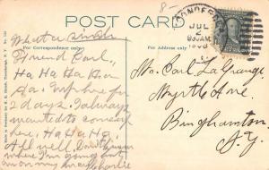 Ticonderoga New York Main Street Scene Historic Bldgs Antique Postcard K73120