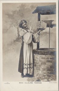 Ellaline Terriss Portrait Actress Woman Well Unused Beagles RPPC Postcard G95