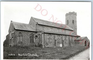 c1930s Church of St. Margaret, Burnham Norton, Norfolk, England RPPC Photo A141