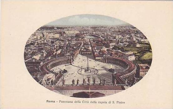 Italy Roma Rome Panorama della Citta dalla cupola di S Pietro