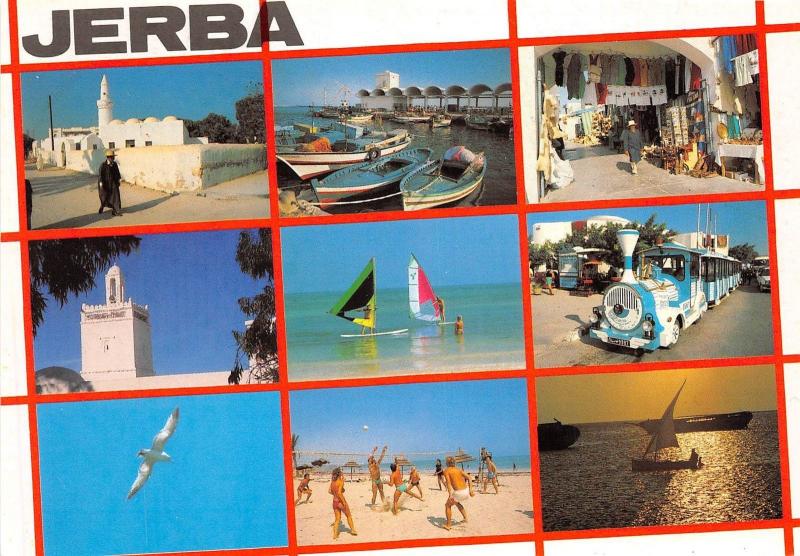 BR25811 Balade a Djerba Jerba multi views 2 scans tunisia