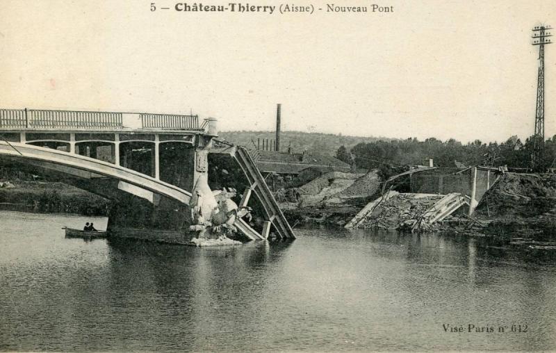 France - Chateau-Thierry (Aisne) New Bridge Collapsed