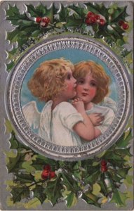 Small Angels postcard: Best Christmas Wishes