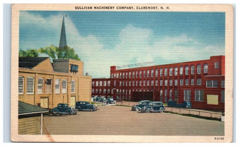 Mid-1900s Sullivan Machinery Company, Claremont, New Hampshire Postcard