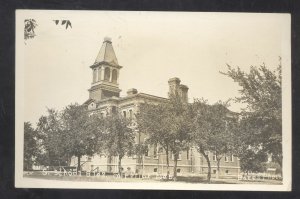 RPPC SUPERIOR NEBRASKA SOUTH SCHOOL BUILDING VINTAGE REAL PHOTO POSTCARD