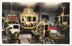 postcard Paris - Versailles Car Museum - Coach of the Coronation of Charles X