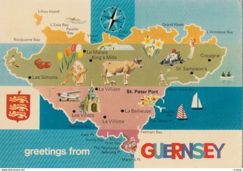 Map , GUERNSEY , 1979