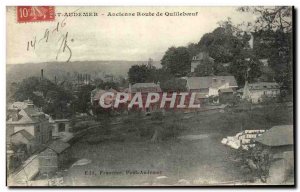 Postcard Old Saint Audemer Old Road Quilleboeuf