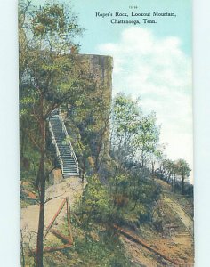 Divided-back STAIRCASE AT ROPER ROCK Chattanooga Tennessee TN AD5282@