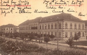 Vintage Postcard Jozsef Udvozlet Nagykanizsarol Gyalogsagi Laktanya Hungary HU
