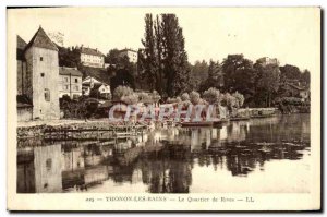 Old Postcard Thonon Les Bains Rives District