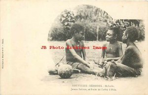 Vanuatu, New Hebrides, Malicolo, Children with Fruit, A. Bergeret 