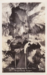 Oregon Caves Looking Into The River Styx Real Photo