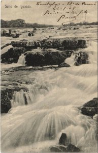 PC BRAZIL, SALTO DE IGUASSU, Vintage Postcard (b36484)
