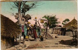 CPA AK Fortier 2251 Dakar- Village indigene SENEGAL (812195)