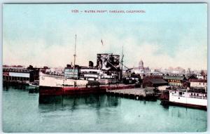 OAKLAND, California  CA    View of WATER FRONT  ca 1910s    Postcard