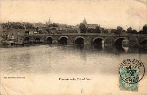 CPA VIERZON - Le Grand Pont (634780)