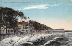 Savin Rock Connecticut Along the Shore Beach Scene Vintage Postcard JH230261