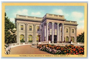 c1910's The Marble Palace Residence Of Fredrick H Prince Newport RI Postcard