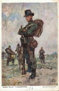 Military Belgian Army Armee Belge Carabinier M. Wagemans Vintage Postcard 07.76