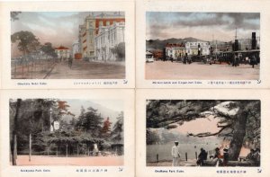 Meriken Hatob Kaigan Dori Kobe Park Hotel 4x Japanese Old Postcard s