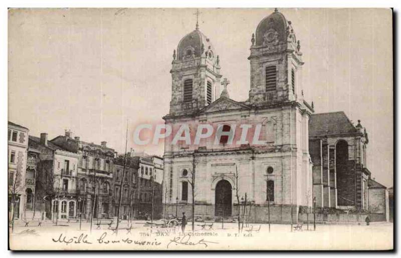 Dax - The Cathedral - Old Postcard