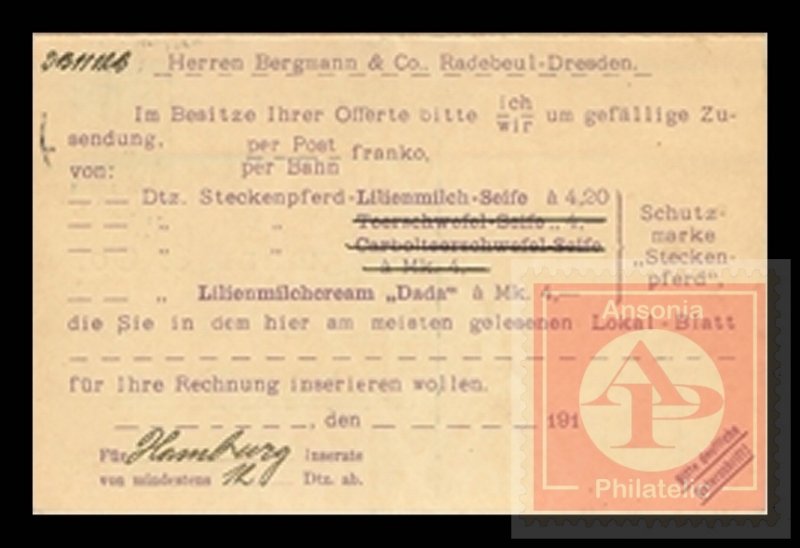 German Reichspost Postcard