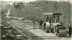 Monarch Road Roller at Work - Groton NY, New York - pm 1908 - DB
