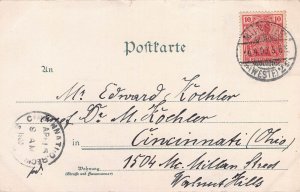 MUNSTER GERMANY~LAMERTIKIRCHE~1900 OTTMAR ZIEBER POSTCARD