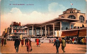 France Malo-les-Bains Le Casino Vintage Postcard C167