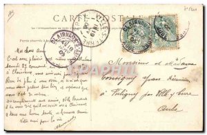 Old Postcard Central House Clairvaux Prison Barracks