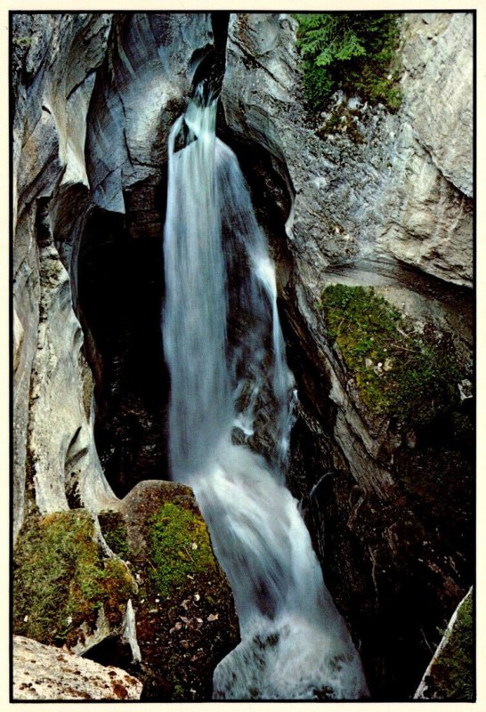 Canada Jasper National Falls Maligne Canyon