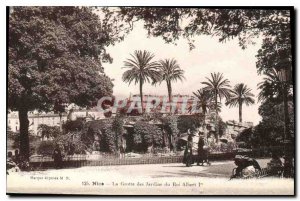Postcard Old Nice Cave of King Albert I gardens