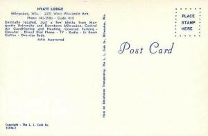 WI, Milwaukee, Wisconsin, Hyatt Lodge, Multi View, L.L. Cook No. 15146