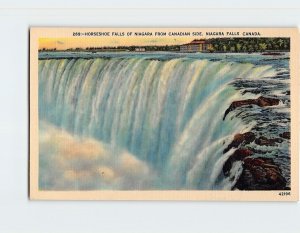 Postcard Horseshoe Falls Of Niagara From Canadian Side, Niagara Falls, Canada