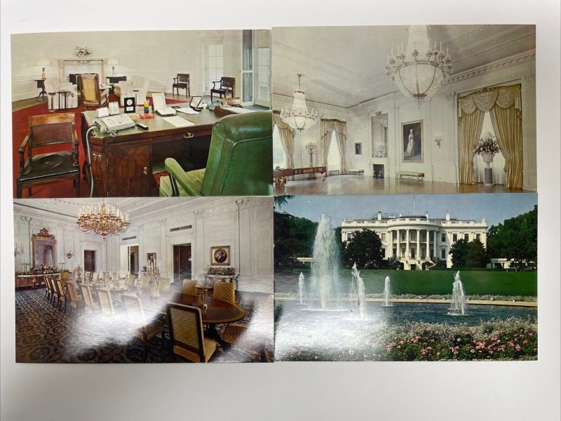 White House Washington D.C. Vintage Postcard Booklet - 16 Photos