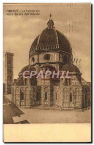 Old Postcard Firenze Cathedral Vista Da Via Dell & # 39Orivolo