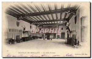 Old Postcard Chateau De Meillant The room & # 39Armes