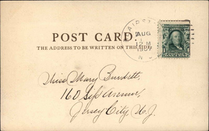 Blairstown NJ The Mill c1910 Vintage Postcard 