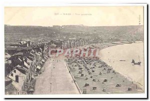 Mers les Bains Old Postcard General view
