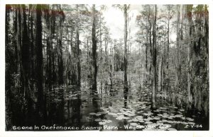 RPPC Postcard Okefenokee Swamp Park Waycross GA Cline Photo 2 V 114