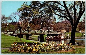 M-25200 The Public Garden And Swanboat Boston Massachusetts