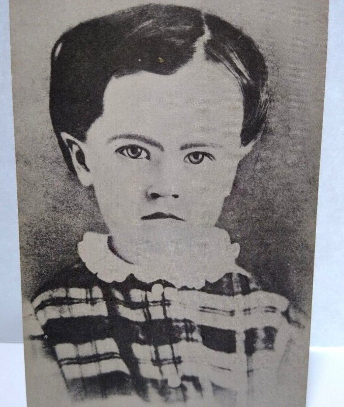 Thomas Edison As A Child Postcard Vintage Marion Press Unused Victorian Clothes 