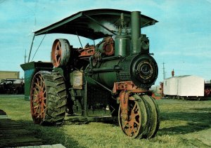 CONTINENTAL SIZE POSTCARD THE AMERICAN ABELL STEAM ENGINE AT WESTERN DEV MUSEUM
