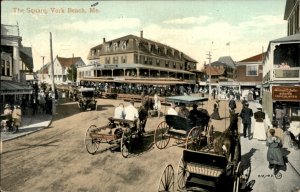 York Beach Maine Square Winthrop Chocolates The Surf Shops Vintage Postcard