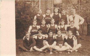 J7/ Aspen Colorado RPPC Postcard c1910 High School Team Champions 158