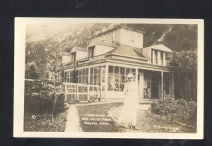 RPPC SKAGWAY ALASKA PULLEN HOUSE RESIDENCE VINTAGE REAL PHOTO POSTCARD